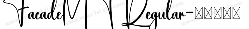 FacadeMT Regular字体转换